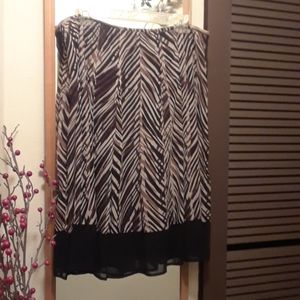 A ZEBRA  print  FLARE Skirt